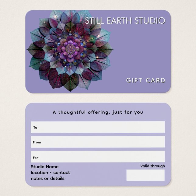 Council of Leaves | Mandala Art P&B (Vorne & Hinten)