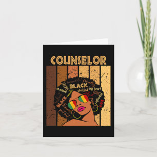 Counselor Afro American Women Black History Karte