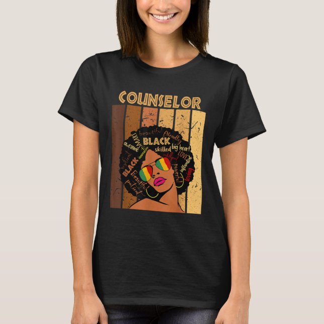 Counselor Afro American Women Black History T-Shirt (Vorderseite)