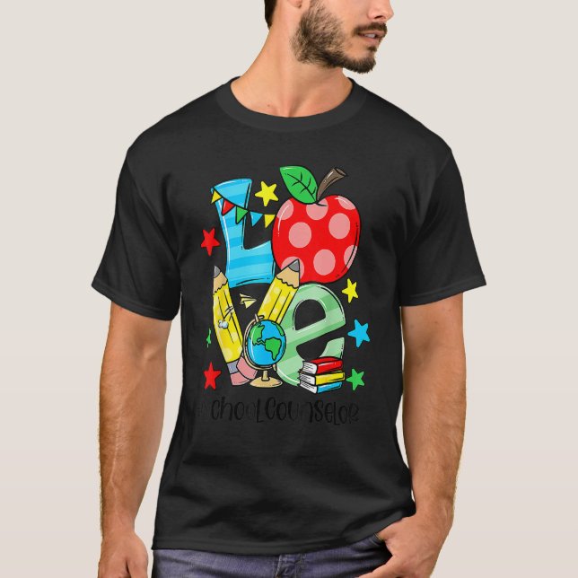Counselor Counseling Student First Last 100 Day Of T-Shirt (Vorderseite)