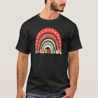 Counselor Life Boho Rainbow Welcome Back To School T-Shirt