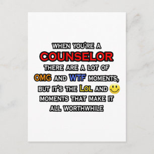 Counselor ... OMG WTF LOL Postkarte