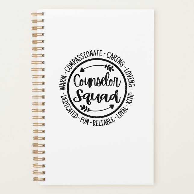 Counselor Squad School Counsling Teacher Appreciat Planer (Vorderseite)