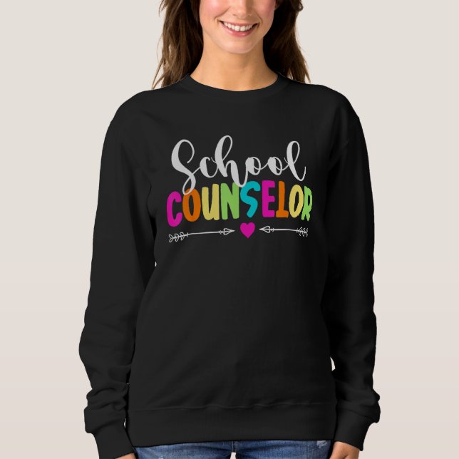 Counselor Squad Teacher  Back To School Sweatshirt (Vorderseite)