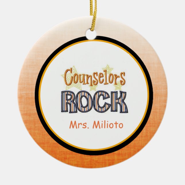 Counselors Rock Weihnachtsschmuck (Vorne)