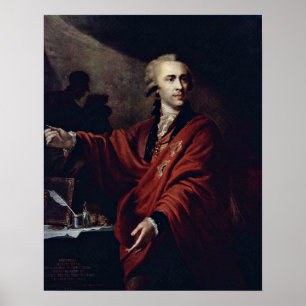 Count Alexei Pushkin von Giovanni Lampi, der Älter Poster