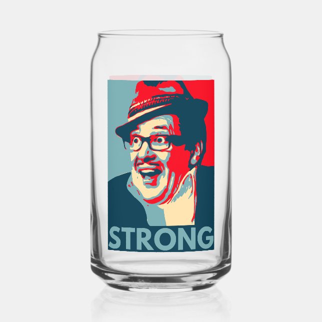 Count Arthur Strong gedruckte Dose Dosenglas (Vorderseite)
