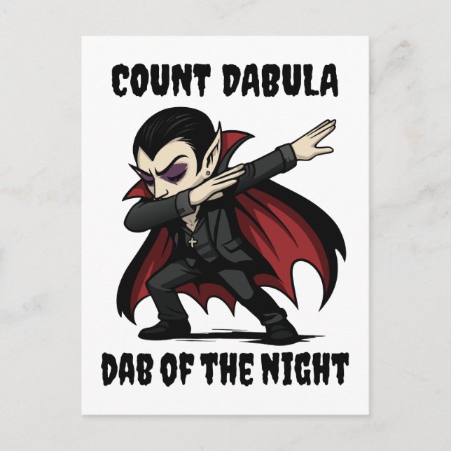 Count Dabula dabs durch die Nacht Postkarte (Vorderseite)
