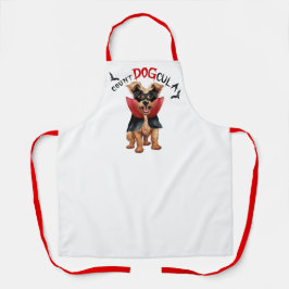 Count DOGcula Berger Picard Dog Funny Halloween Schürze