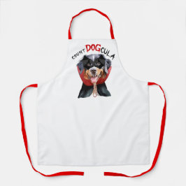 Count DOGcula Bernese Mountain Dog Funny Halloween Schürze