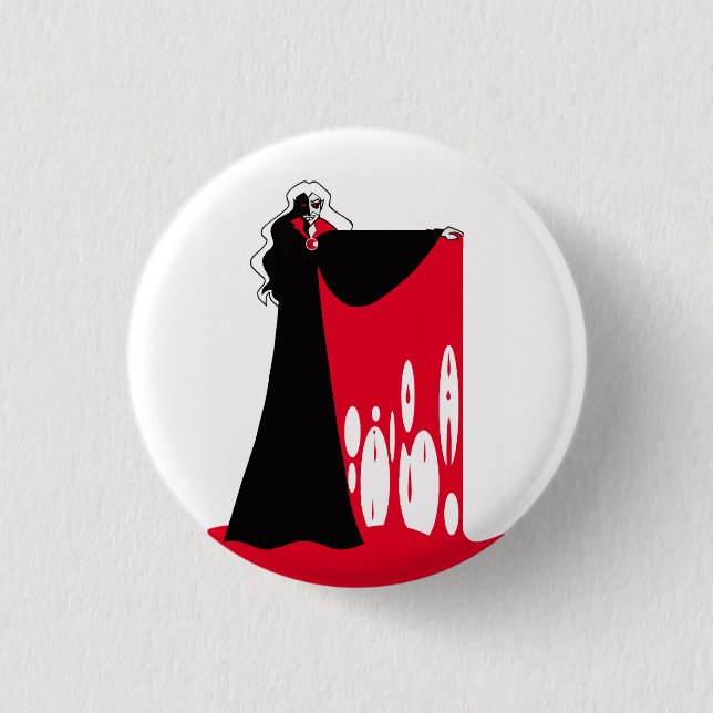 Count Dracula Blood Cape Button (Vorderseite)