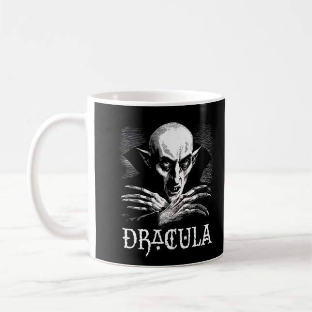 Count Dracula Halloween Vampire Kaffeetasse (Links)