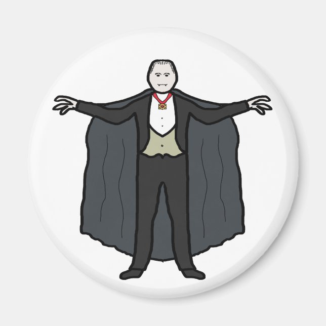 Count Dracula Vampire Magnet (Vorne)