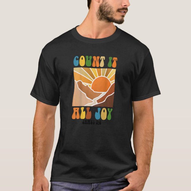 Count It All Joy James 12 Christian Jesus God Reli T-Shirt (Vorderseite)