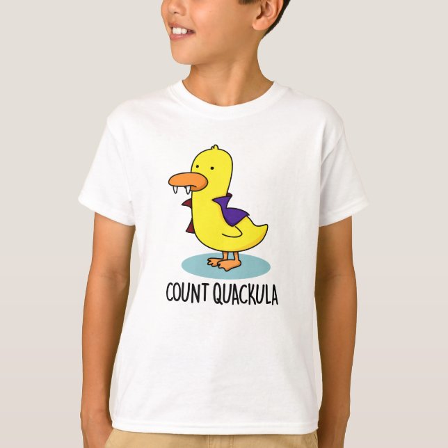 Count Quackula Funny Duck Pun T-Shirt (Vorderseite)