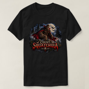 Count Squatchula Bigfoot Vampir Halloween T-Shirt