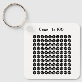 Count to 100 schlüsselanhänger