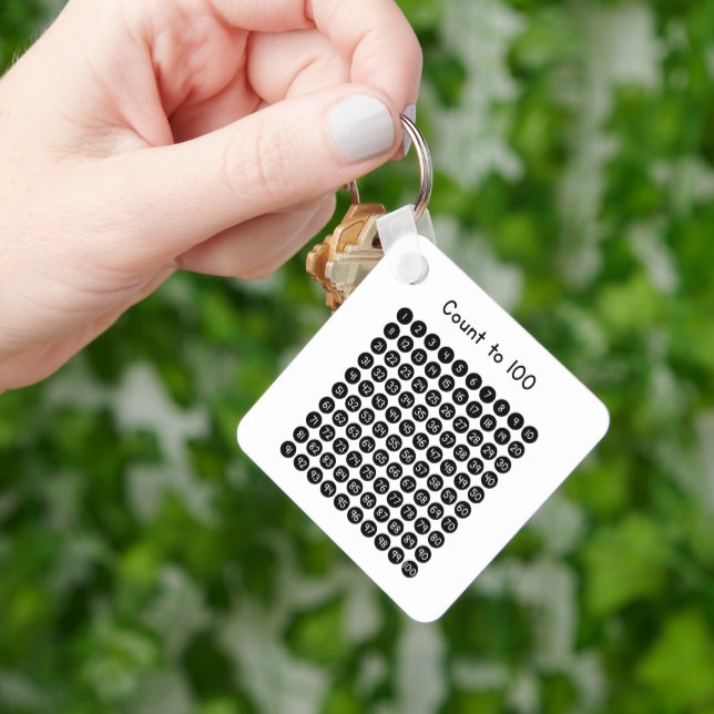 Count to 100 schlüsselanhänger (Hand)