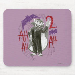 Count von Count B&W Sketch Zeichnend Mousepad