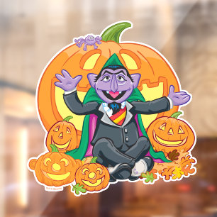 Count von Count Halloween Pumpkins Fensteraufkleber