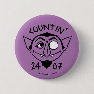 Count von Count Skate Logo - Countin' 24/7 Button