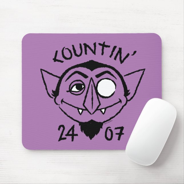 Count von Count Skate Logo - Zählen 24/7 Mousepad (Mit Mouse)