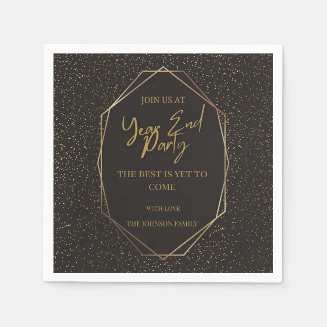 Countdown bis 2025: Feiern Sie das neue Jahr! Serviette (Vorderseite)