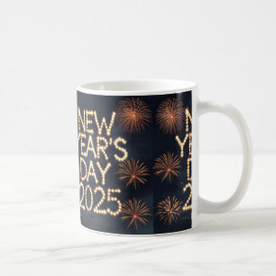 Countdown bis 2025: Stilvolle Neujahrsgeschenke un Kaffeetasse