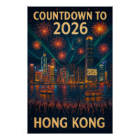 Countdown bis 2026 in Hongkong