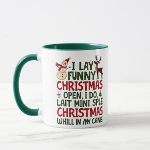 Countdown bis Weihnachten mit einer lustigen Drehu Tasse