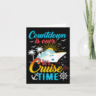 Countdown ist über seine Cruise Time Men Women Cru Karte