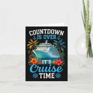Countdown ist über seine Kreuzzeit, Familienurlaub Karte