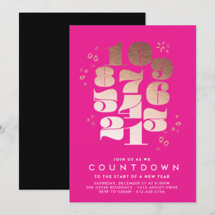 Countdown - Silvester Party Einladung