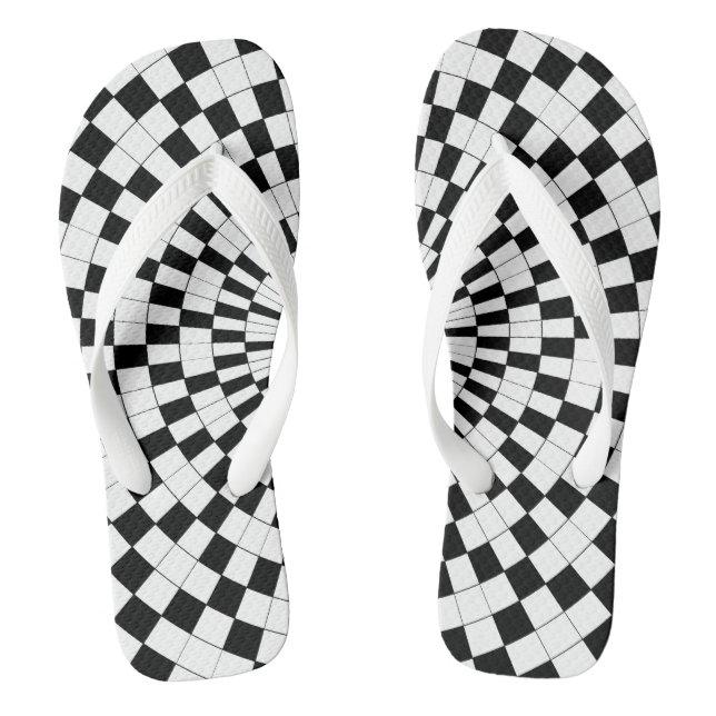 Counter Spirals von Kenneth Yoncich Flip Flops (Fußbett)