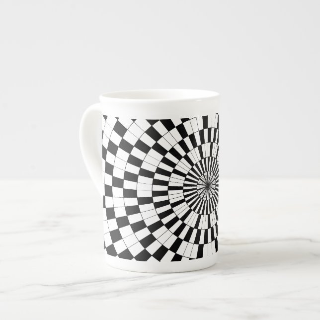Counter Spirals von Kenneth Yoncich Prozellantasse (Vorderseite Links)