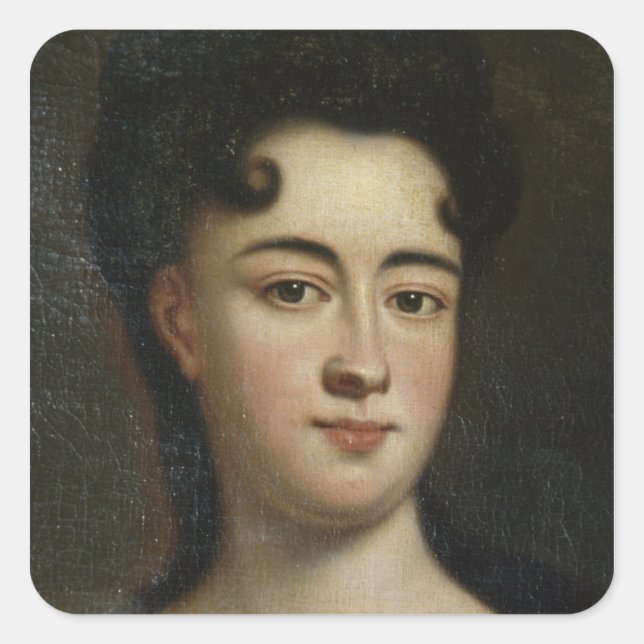 Countess Cosel Quadratischer Aufkleber (Vorderseite)