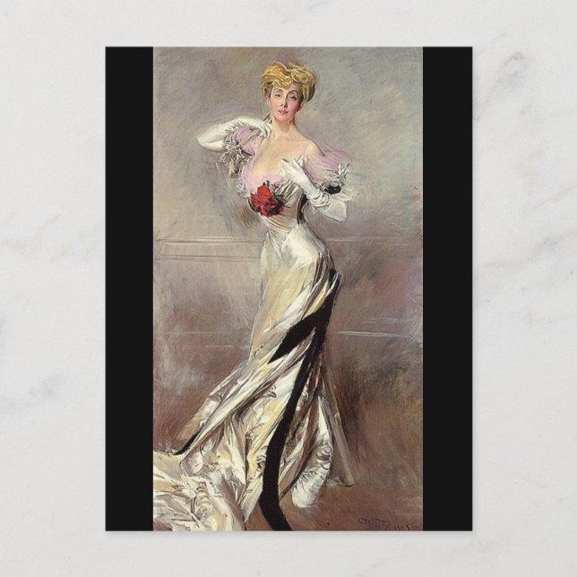 Countess Zichy - Boldini Postkarte (Vorderseite)