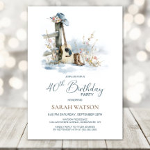 Country and Western Winter 40th Birthday Party