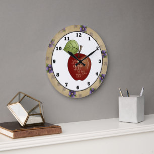 Country apple of my eye wall clock große wanduhr