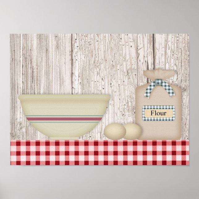 Country Baking Print Poster (Vorne)