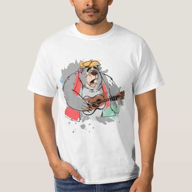 Country Bear Big Al - über bemalt T-Shirt (Vorderseite)