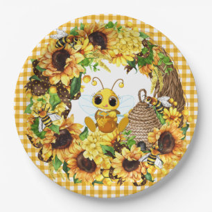Country Bee Pappteller
