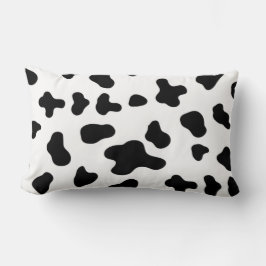 Country Black and White Cow Muster Lendenkissen