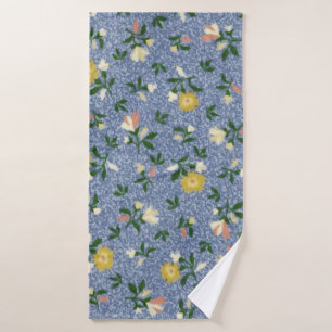 Country Blue Floral Badehandtuch