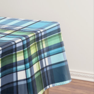 Country Blue Green Plates Tischdecke