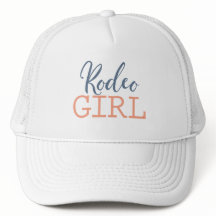 Country Blue und Peach Rodeo Girl