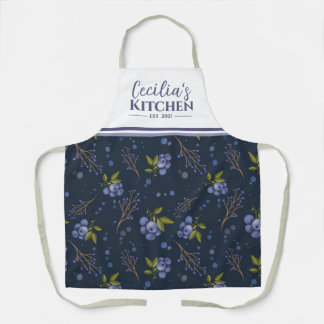 Country Blueberries Personalisiert Küche Schürze