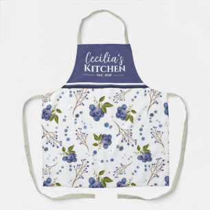 Country Blueberries Personalisiert Küche Schürze
