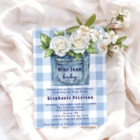 Country Blume Niedlich Gingham Blue Jean Baby Dusc