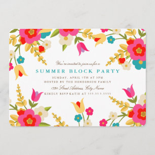 Country Blume Sommer Party Einladung